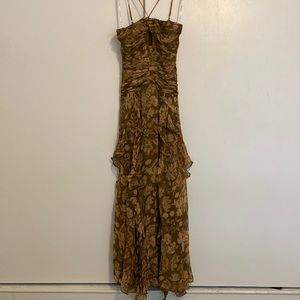 Shona Joy Rosaline keyhole midi dress